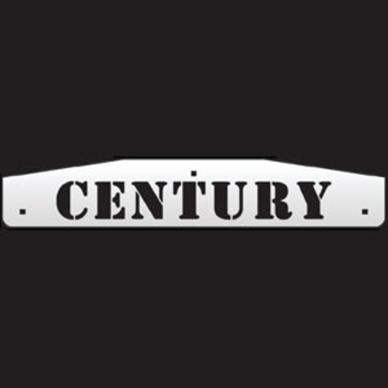 24 stainless steel cutout mudflap weights w/backs – PAIR – Century