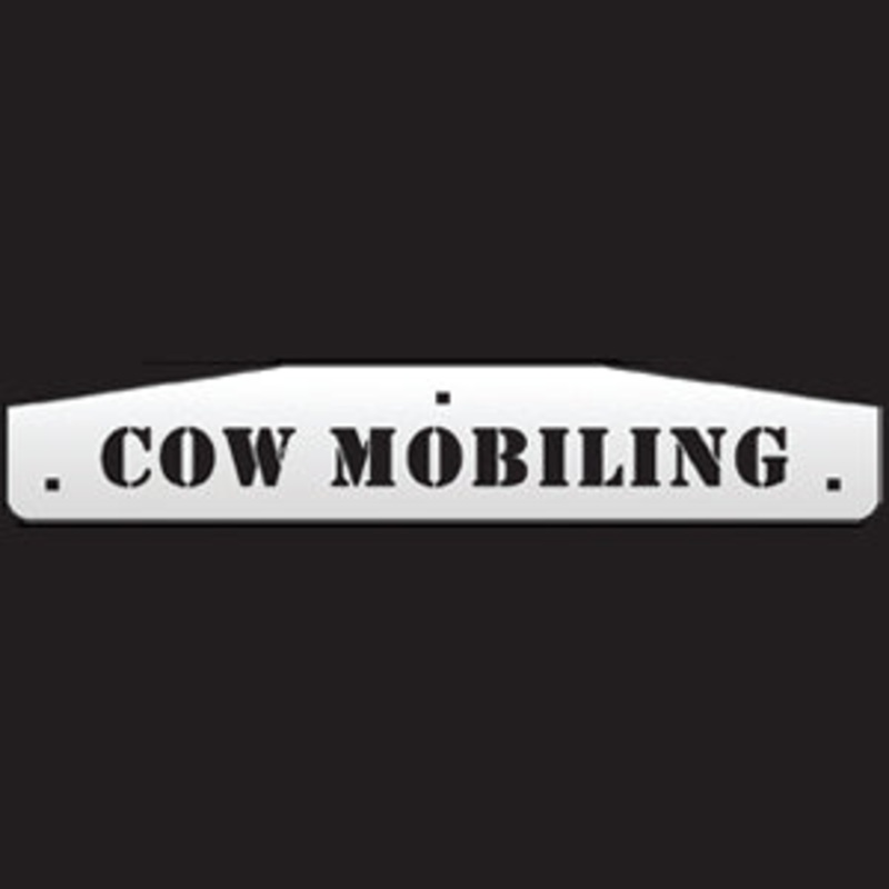 24 stainless steel cutout mudflap weights w/backs – PAIR – Cow Mobiling