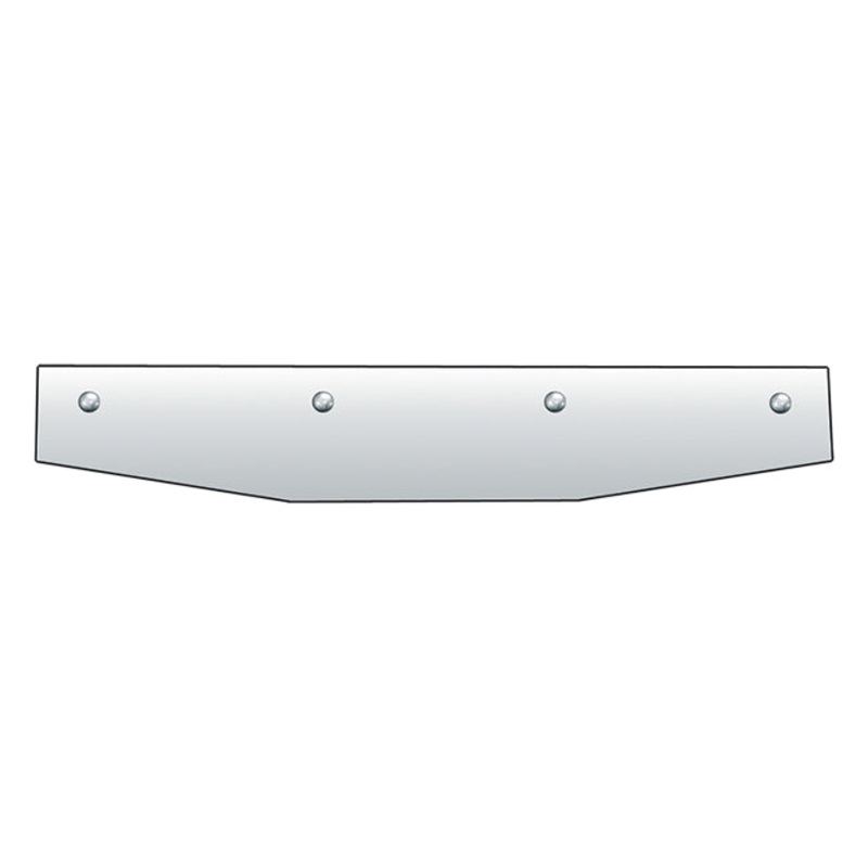 24 x 4 stainless steel reverse-style top mudflap plate – PAIR