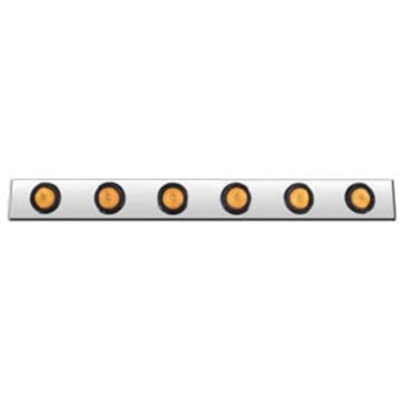 36 stainless steel channel w/6 round 2 light holes