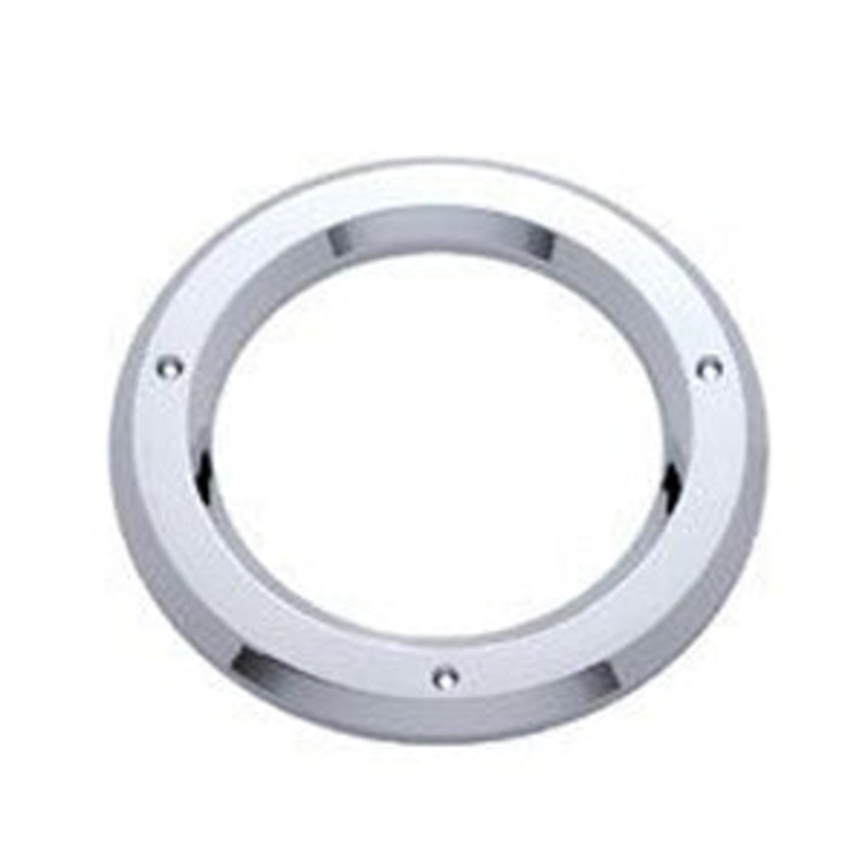 4 round chrome plastic light bezel grommet cover