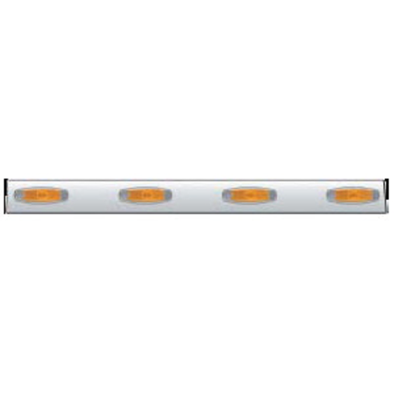42 stainless steel channel w/4 combo light holes