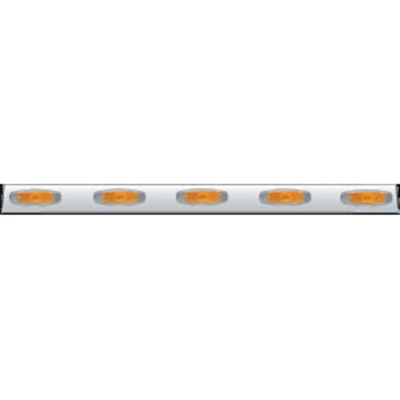 48 stainless steel channel w/5 combo light holes