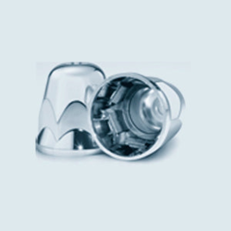 Alcoa 1.5 chrome plastic push on lug nut cover with flange