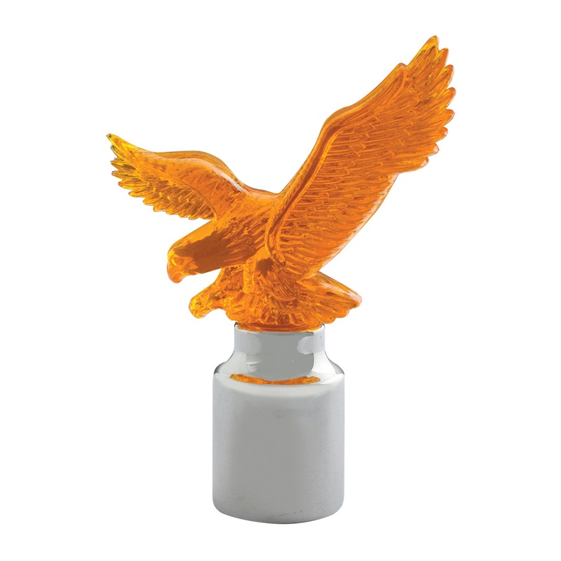 Amber plastic eagle bumper guide topper – PAIR