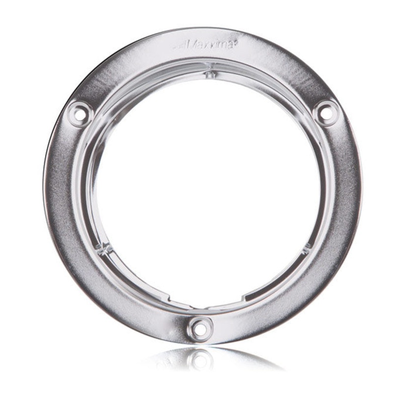 Maxxima 4 round stainless steel light security flange w/chrome finish