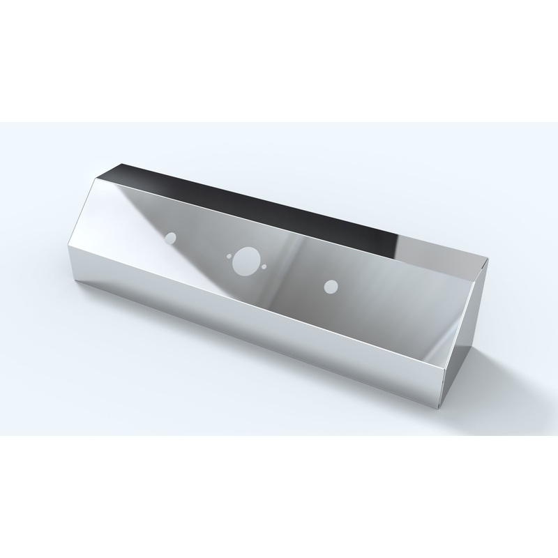 Stainless steel air line box w/single connector