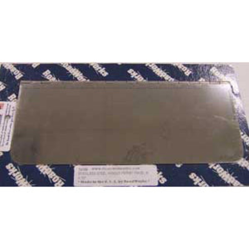 Stainless steel permit panel – hinge mount – 4 x 10