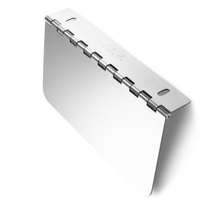 Stainless steel permit panel – hinge mount – 4 x 8