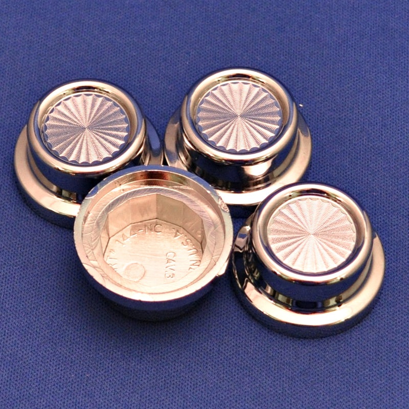 Vortex 3/4 diameter chrome plastic push on bumper bolt cover