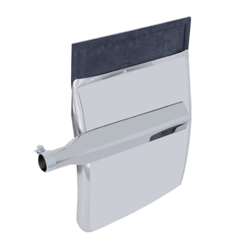 24 18 gauge stainless steel quarter fender w/triangle post arm – PAIR
