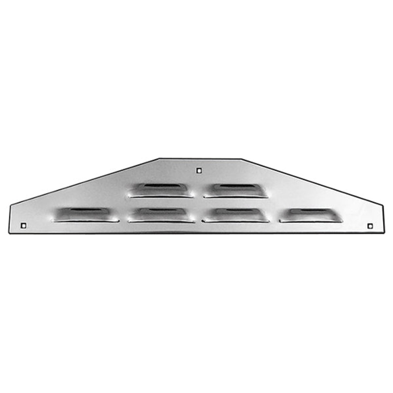 24 stainless steel bottom plate w/louvers, 3 bolt holes, backs – PAIR