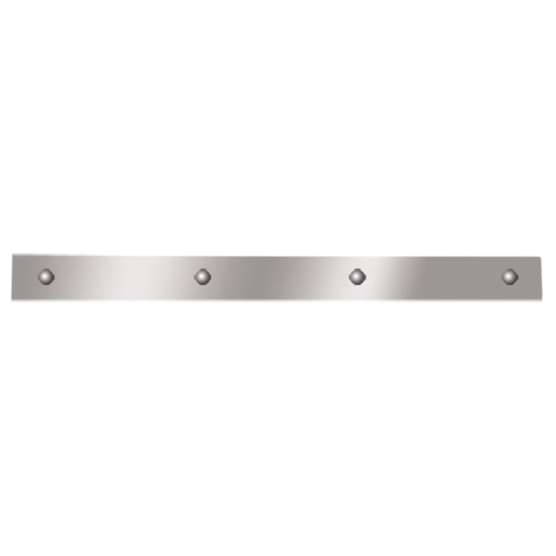 24 x 2 stainless steel top mudflap plate – PAIR