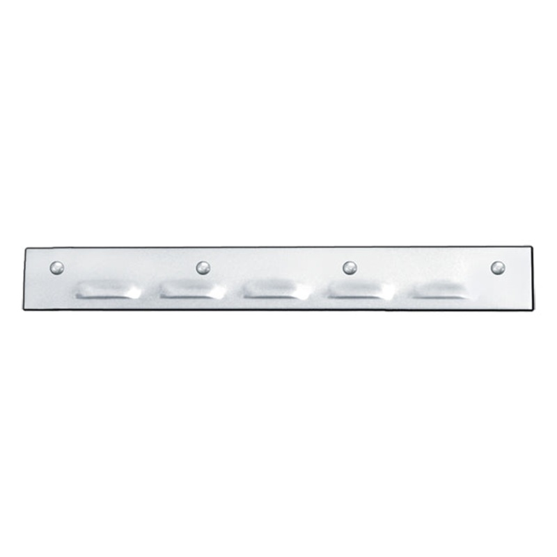 24 x 3 stainless steel top mudflap plate w/louvers – PAIR