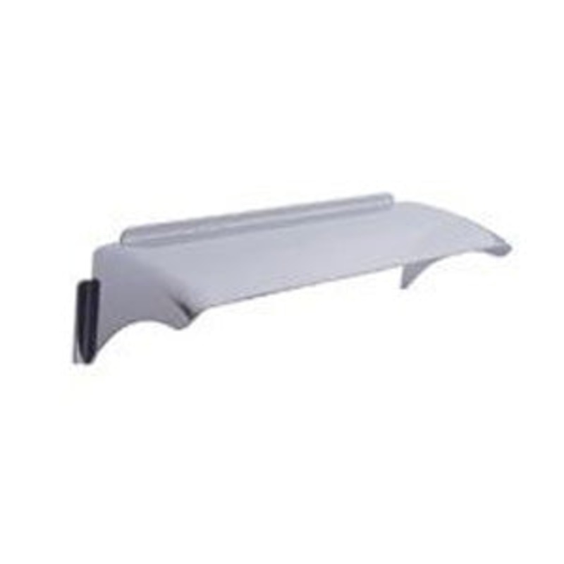 4 x 6 dual rectangular headlight stainless steel visor