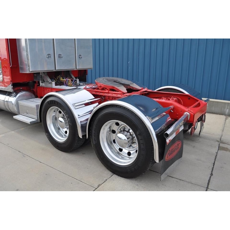 80 16 gauge stainless steel half moon fender w/rolled edges – PAIR
