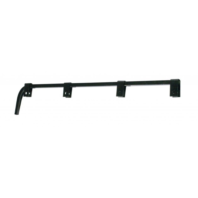 Black straight economy mudflap hangers – PAIR