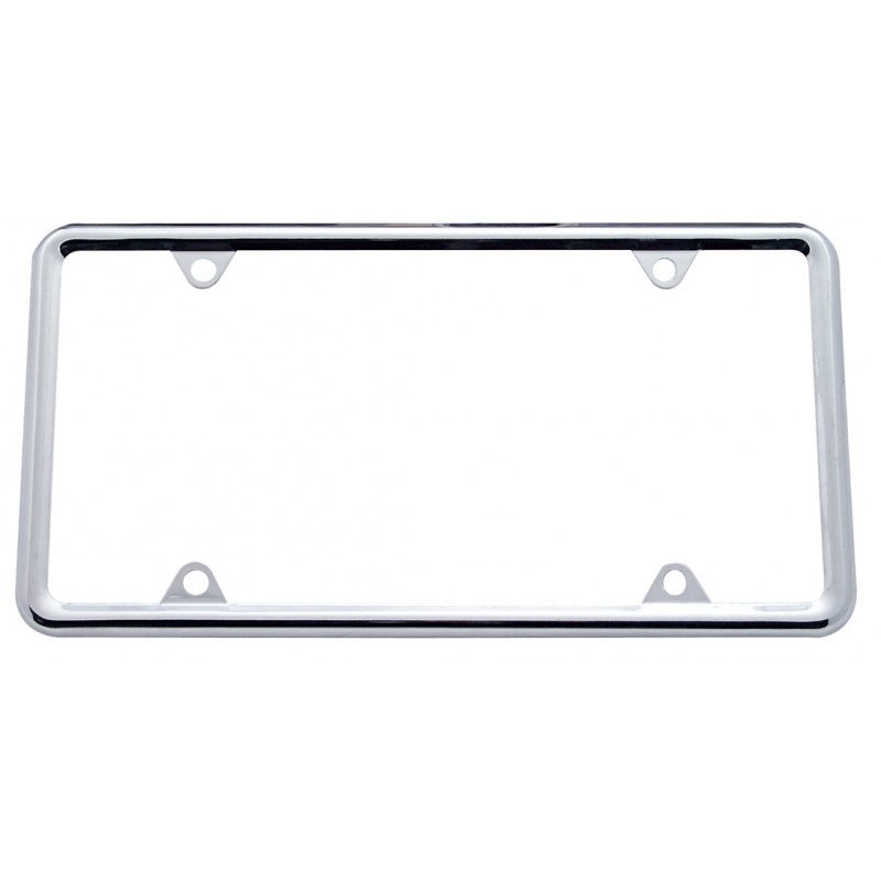 Chrome license plate frame w/plain design