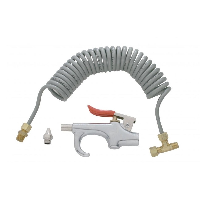 Deluxe air blow gun kit – includes hose, handle, and hardware