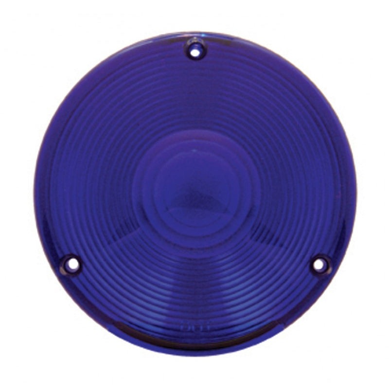 Plastic 3 screw lens for rear sleeper utility lights – Blue