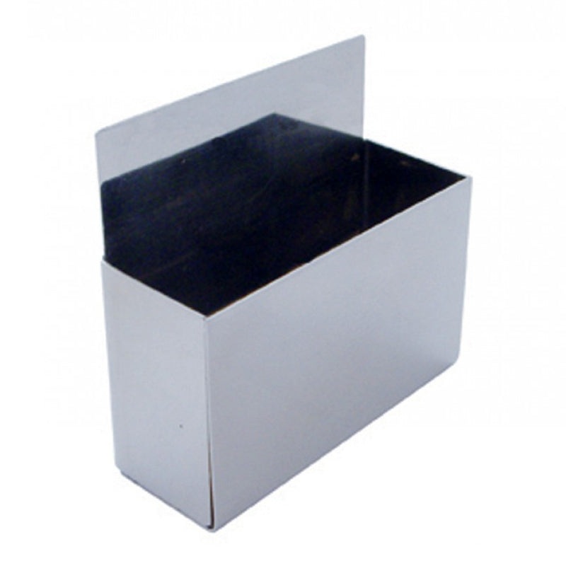 Stainless steel cigarette pack holder – tape mount