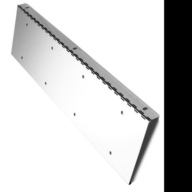 Stainless steel hinged 2 license plate holder – 28 wide
