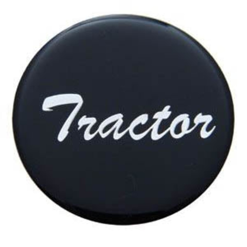 Tractor or Trailer glossy sticker for large universal chrome knobs