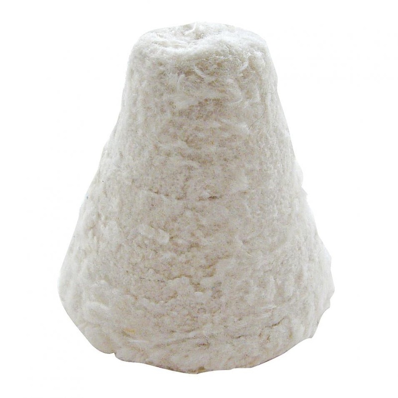 2 Cone shape white muslin polishing wheel