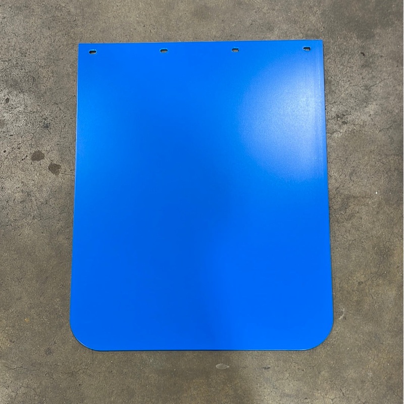 24 x 30 bright colored plastic mudflap – Medium Blue