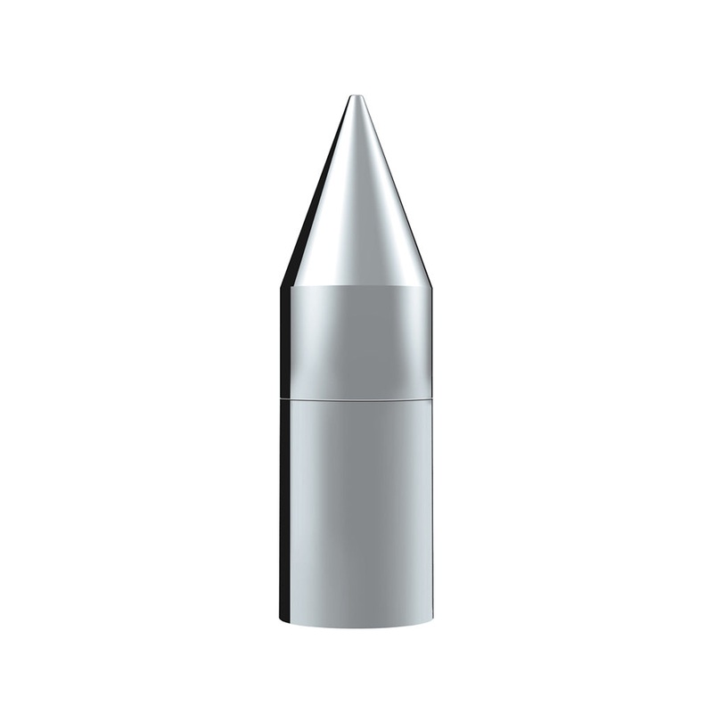 33mm x 7-1/8 ULTRA SPIKE chrome plastic screw-on lug nut cover