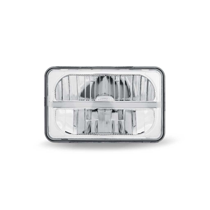 4 x 6 dual rectangular reflector LED headlight with Glow position light – DOT approved