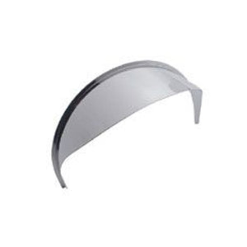 5.75 diameter dual round headlight stainless steel visor
