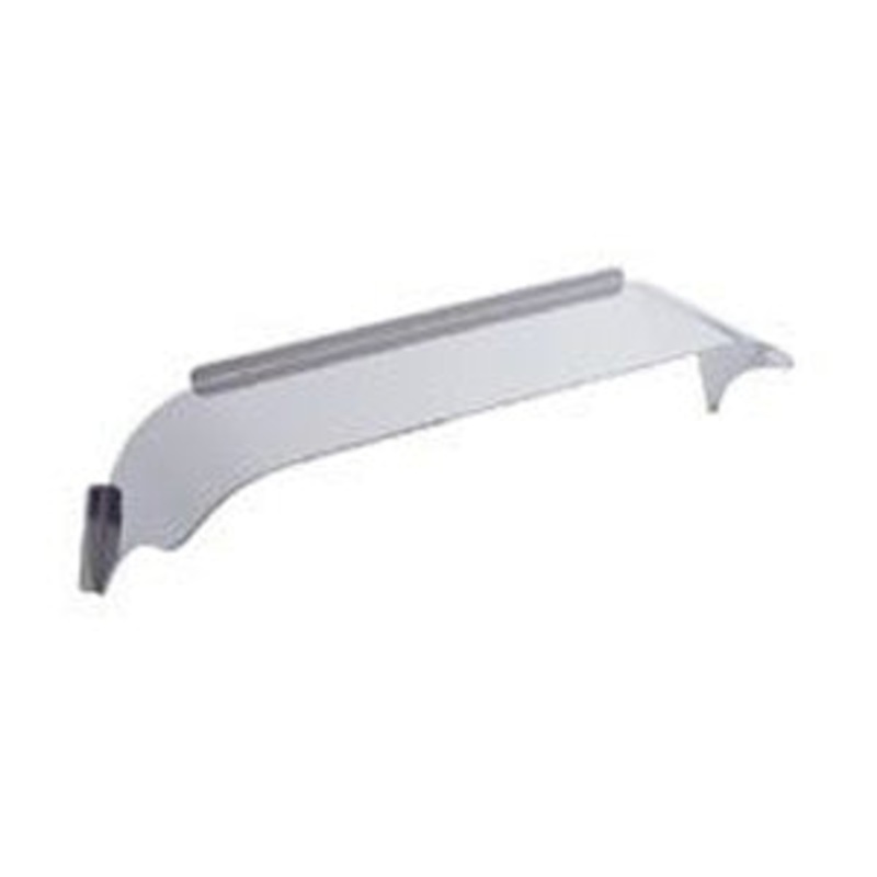 6 x 8 single rectangular headlight stainless steel visor