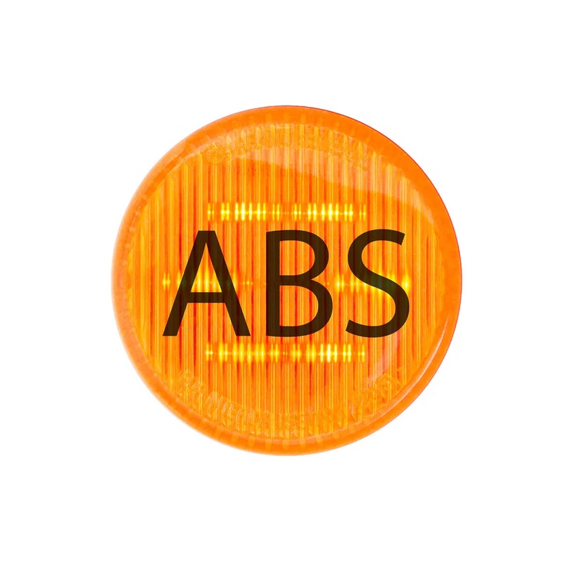 Amber 2 round LED marker light with ABS stamp