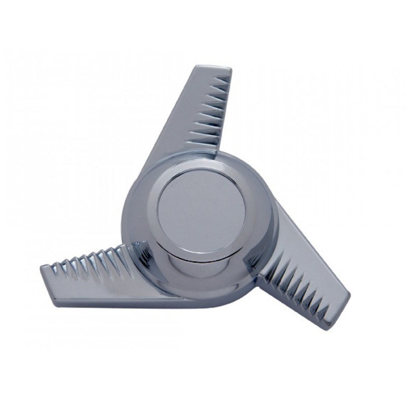 Chrome plastic 5 diameter groovy hub cap spinner – right spin