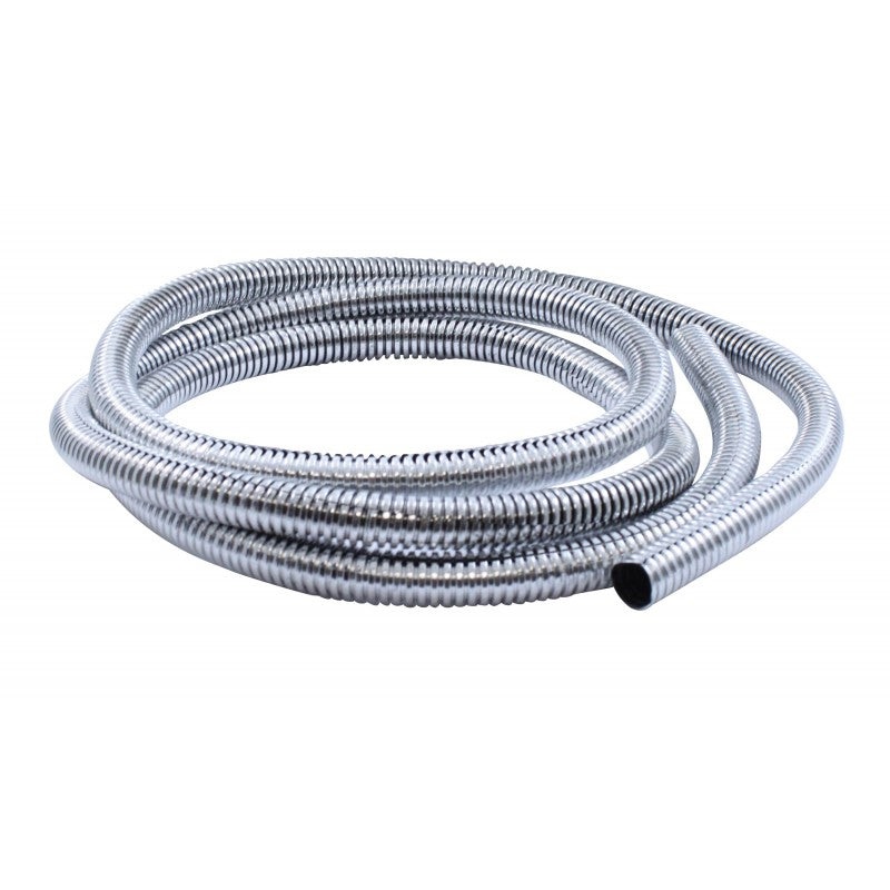 Chrome plastic 72 long wire loom – 3/8 Diameter