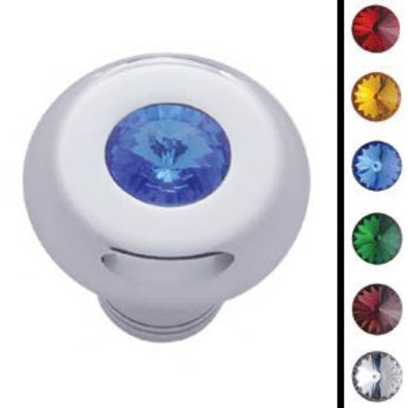 Deluxe small chrome dash knob w/jewel – SINGLE