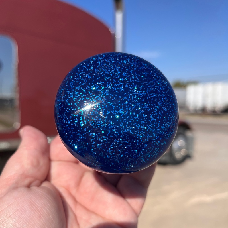 Glitter tractor / trailer air brake knob with 5/8 x 11 insert – SINGLE