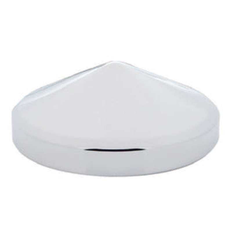 Stainless steel 8-1/4 diameter rear hubcap with 1 lip – pointed