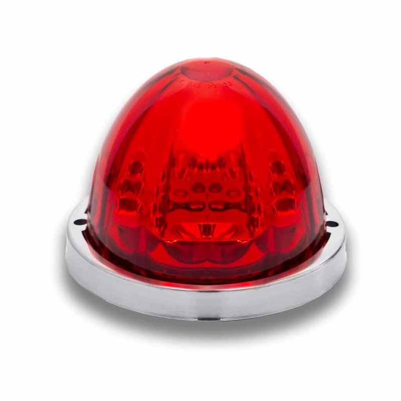 Starburst Red 19 diode watermelon-style LED marker/turn signal light
