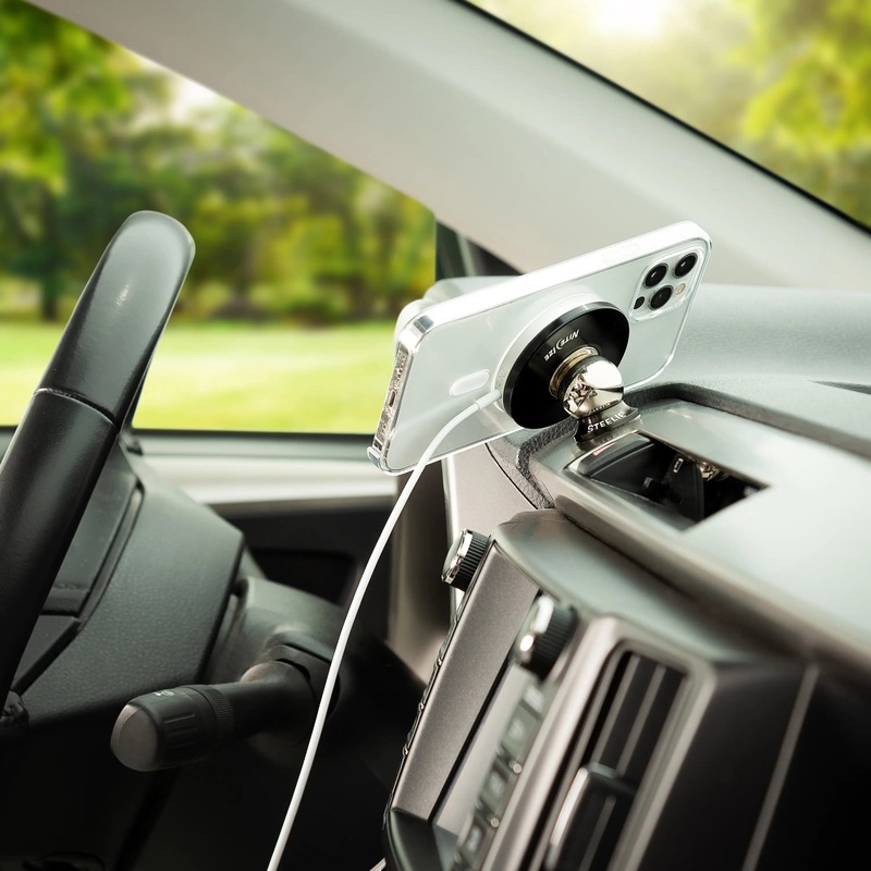 Steelie Orbiter Plus universal cell phone dashboard holder kit