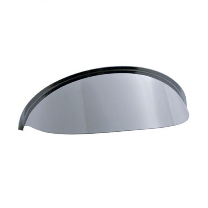 5-3/4 diameter dual round headlight stainless steel visor