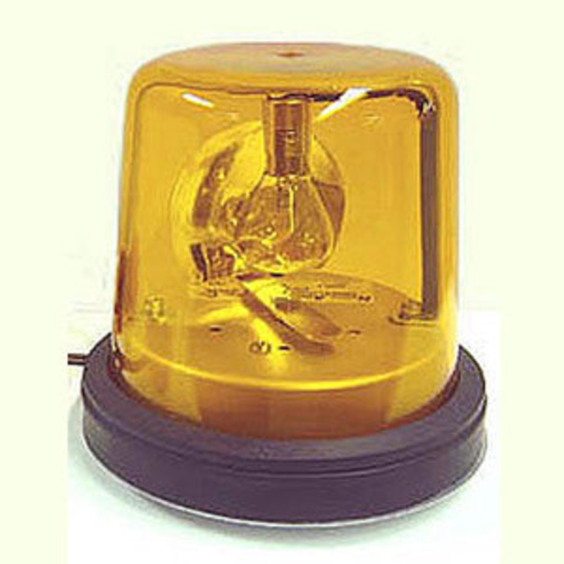 5 amber incandescent rotating beacon light