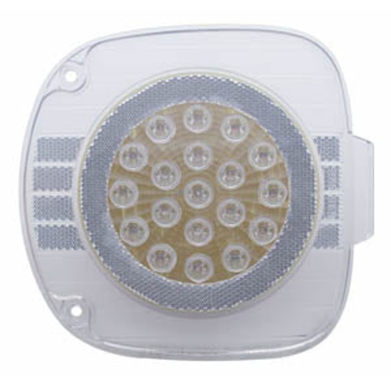 Amber 22 diode LED Freightliner Century headlight turn signal light – CLEAR lens