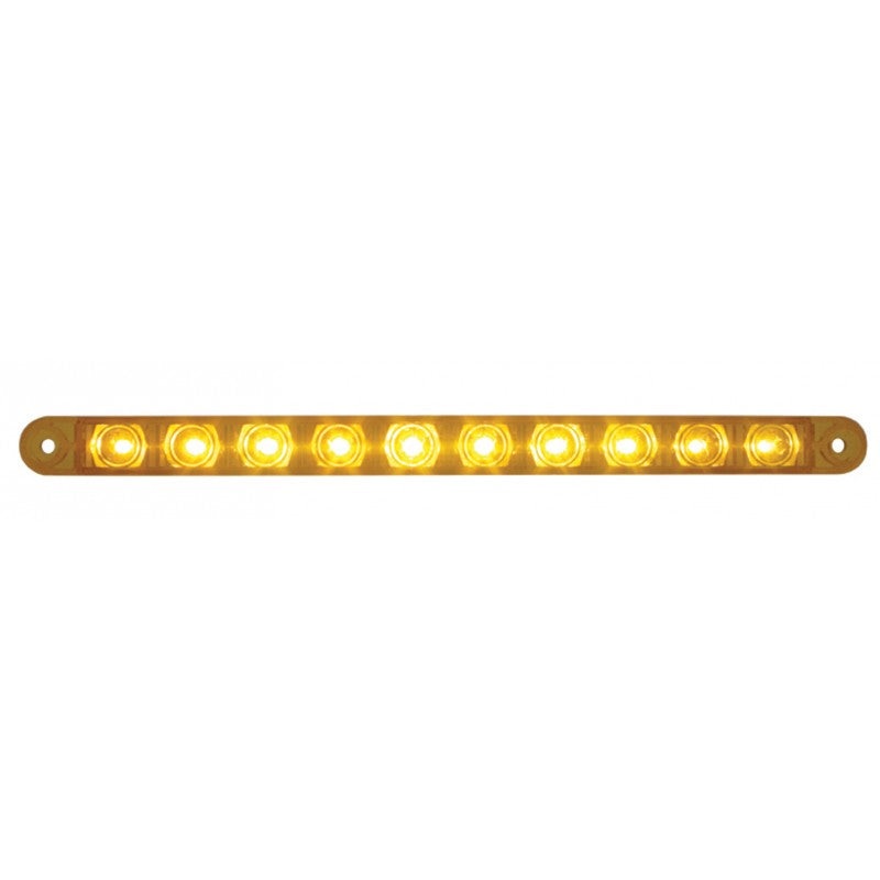 Amber thin 9 long 10 diode LED turn signal light bar