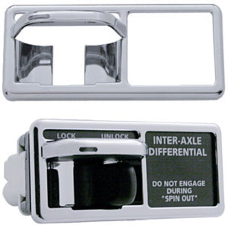 Freightliner Century/Columbia -2001 chrome plastic toggle switch cover – 3/PACK