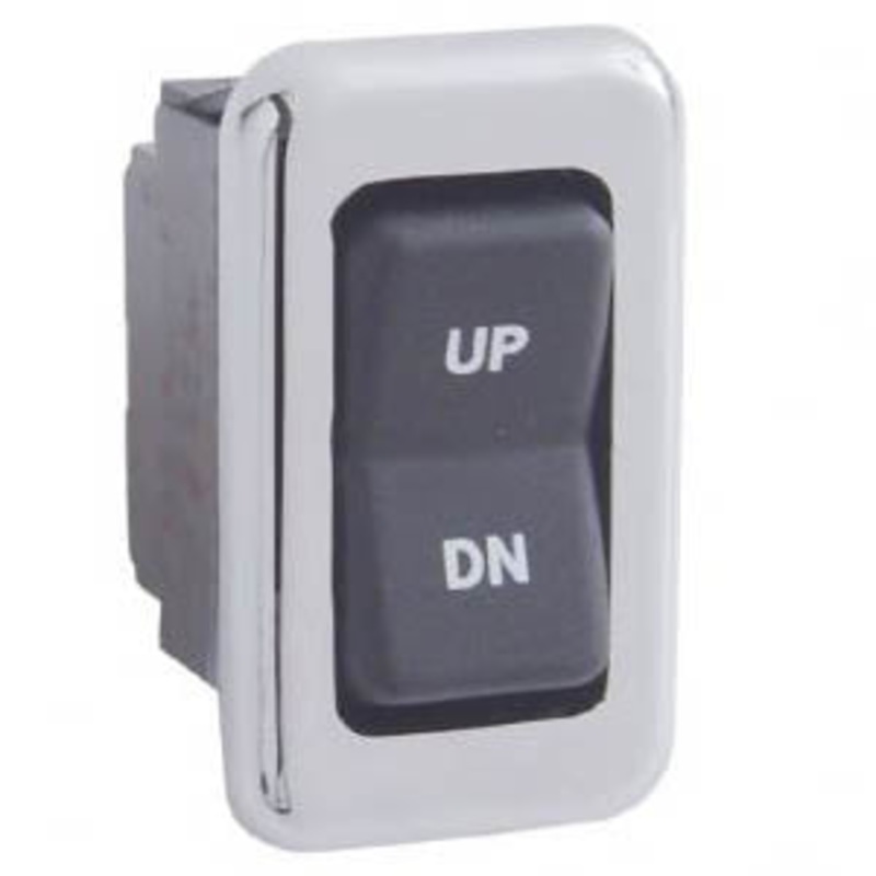 International chrome plastic window rocker switch trim – 3 pieces