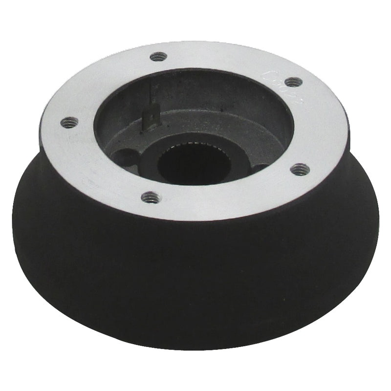 International steering wheel hub assembly kit w/black finish – 5 hole style