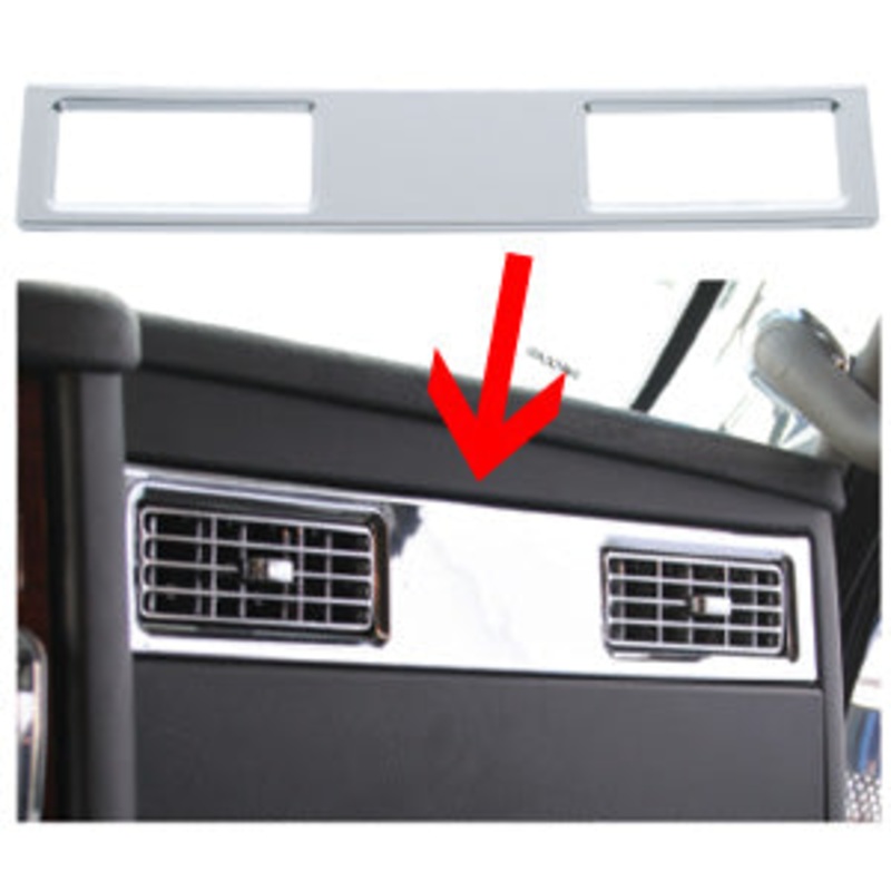 Kenworth T660/W900 2006+ chrome plastic passenger’s side air conditioner vent trim