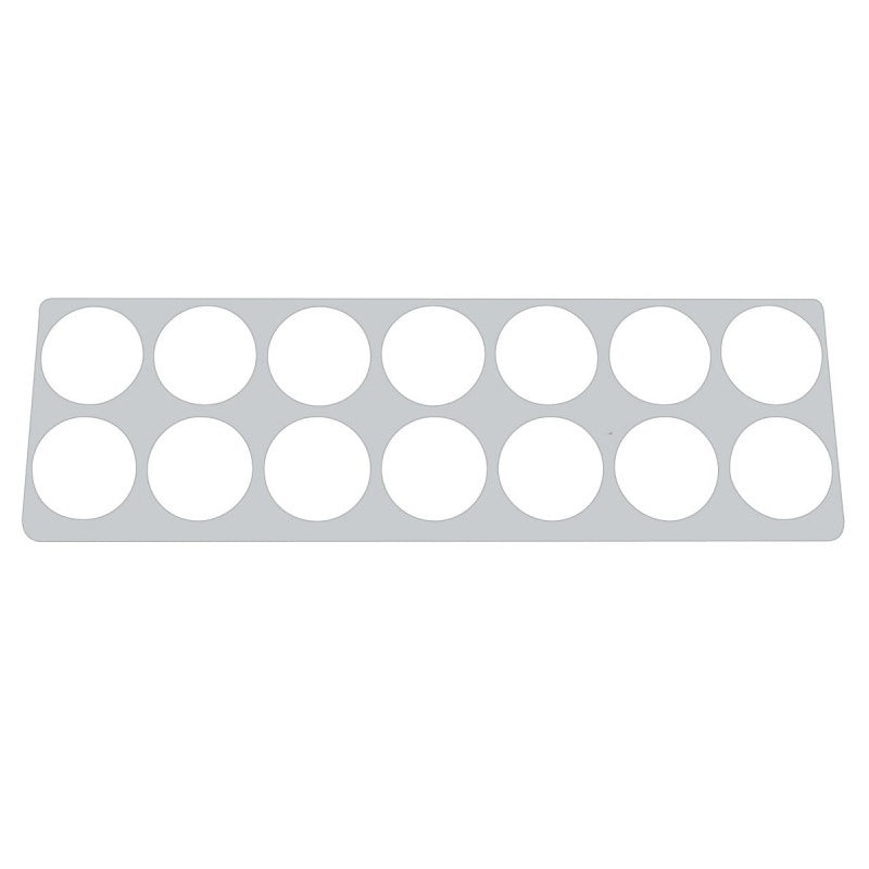 Kenworth T660/W900 stainless steel right gauge panel trim – 14 gauges